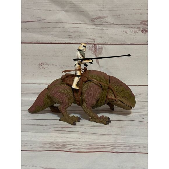 Star Wars Trilogy The Power Of The Force Dewback And Sandtrooper 1997 Kenner - Picture 3 of 10